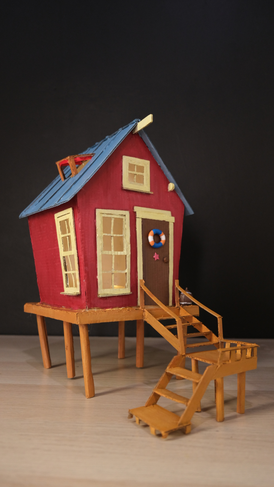 DIY miniature cardboard house